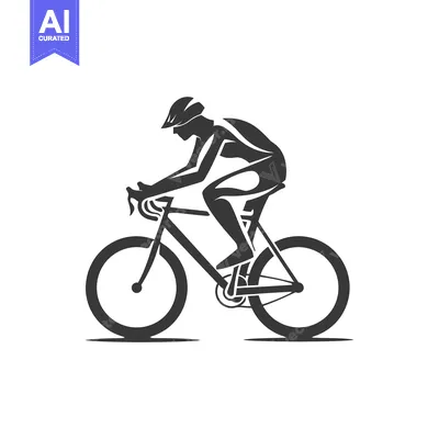 Aset premium populer: Silhouette of a Cyclist Riding a Road Bike