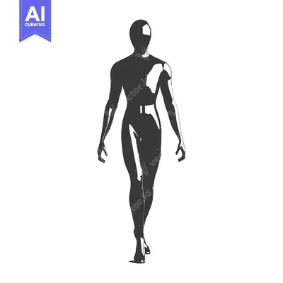 Popular premium asset: Silhouette of a Faceless Person Walking Forward