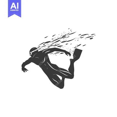 Popular premium asset: Silhouette of a Freediver Swimming Underwater