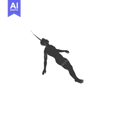 Aset desain premium: Silhouette of a Hanging Man with a Rope