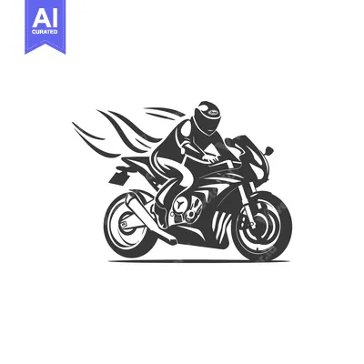 Aset premium populer: Silhouette of a Motorcycle Rider in Motion with Flame Trails