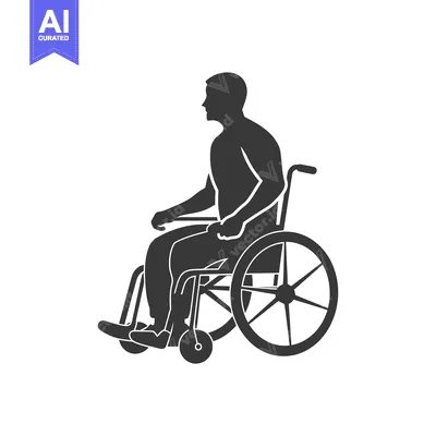 Silhouette of a Person in a Wheelchair