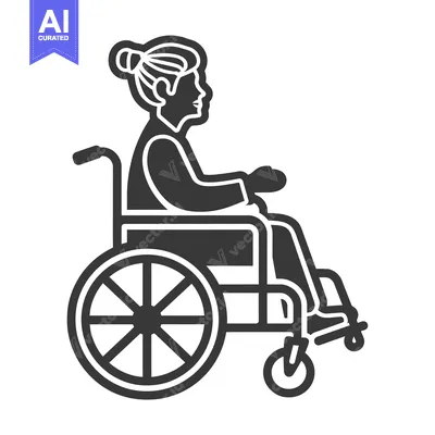 Aset premium populer: Silhouette of a Person in a Wheelchair