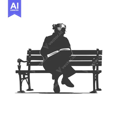 Silhouette of a Person Reading on a Park Bench