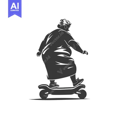 Silhouette of a Person Riding an Electric Skateboard