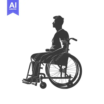 Popular premium asset: Silhouette of a Person Sitting in a Wheelchair