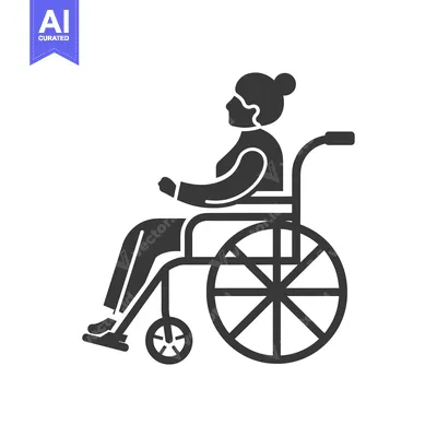 Aset premium populer: Silhouette of a Person Sitting in a Wheelchair
