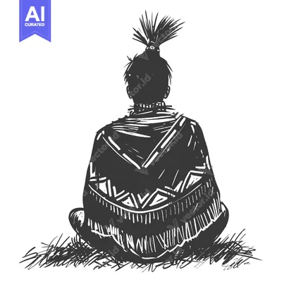 Aset premium populer: Silhouette of a Person Sitting with Their Back to the Viewer Wearing a