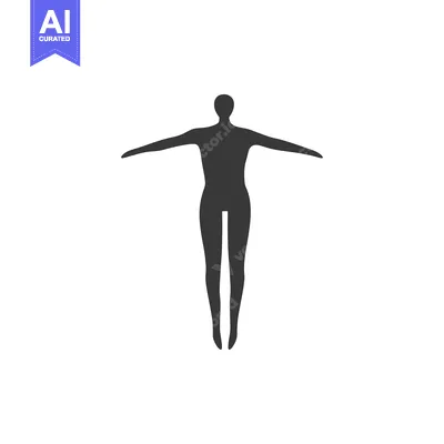 Aset premium populer: Silhouette of a Person with Arms Outstretched