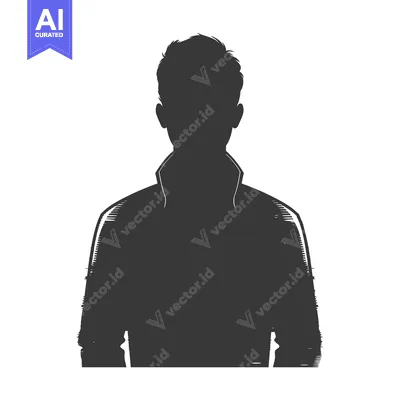 Silhouette of a Person with Short Hair