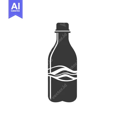 Popular premium asset: Silhouette of a Plastic Bottle Filled with Water