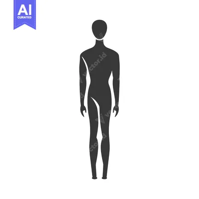 Aset premium populer: Silhouette of a Standing Human Figure