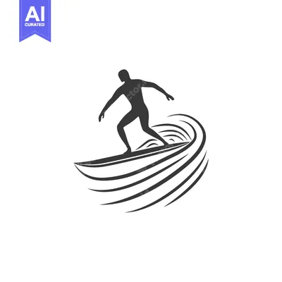 Popular premium asset: Silhouette of a Surfer Riding a Wave