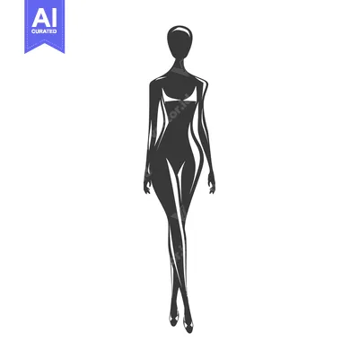 Aset premium populer: Silhouette of a Woman in a Dress and Heels