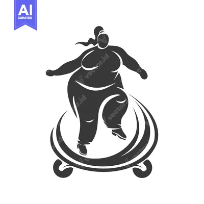 Aset desain premium: Silhouette of a Woman Riding a Skateboard