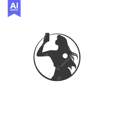 Popular premium asset: Silhouette of a Woman Taking a Selfie